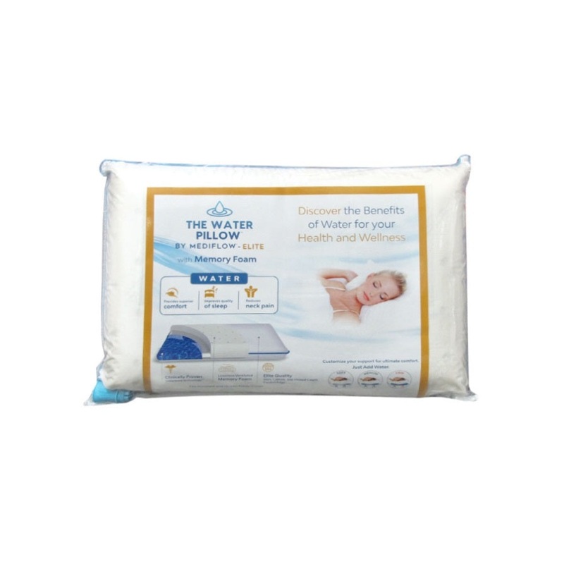 Mediflow Elite Premium Fiber Memory Foam Water Pillow 44 x 66 cm V442-ABR-PILLOW-ELITEWATERFOAM-WHITE-ST
