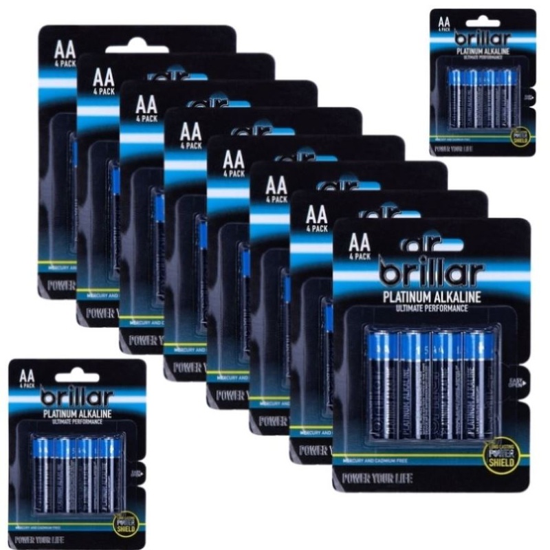12x 4-Pack LR6 AA Platinum Alkaline Batteries Long Lasting Power Home Office Bulk V563-BR0046-12PCS