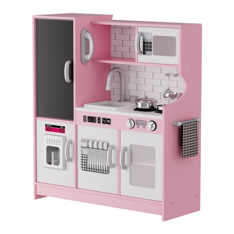 Bopeep Kids Kitchen Set Wooden Pretend Play Cooking Toy KD1172-PK