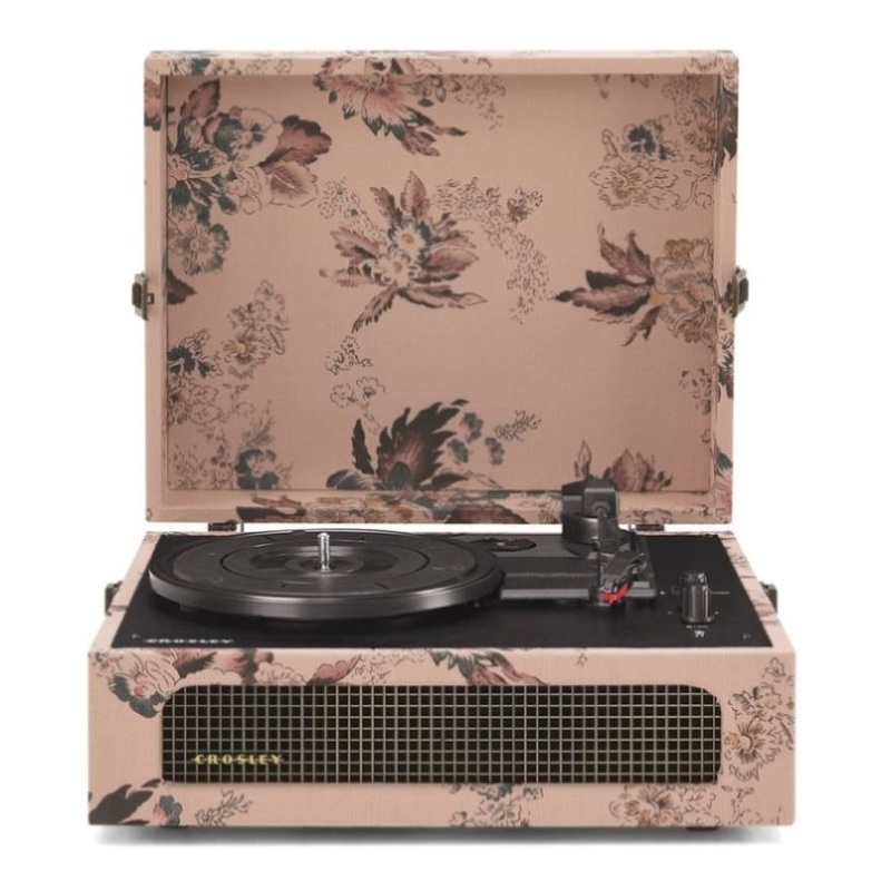 Crosley Voyager Bluetooth Portable Turntable – Floral V398-CRIW8017B-FL4