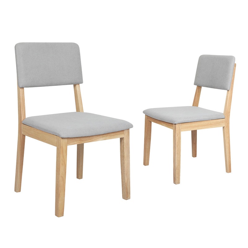Levede 2x Dining Chair Armless Upholstered Seat CH1143-2-NT