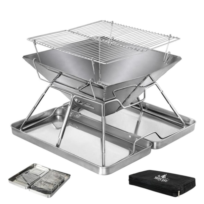 Levede Folding BBQ Portable Charcoal Grill 2-IN-1 BBQ1007