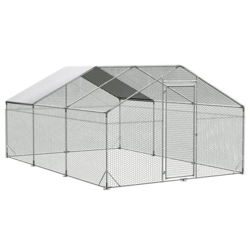Pawz 600x300x194cm Large Metal Walk-in Chicken Coop Cage PT1265-600