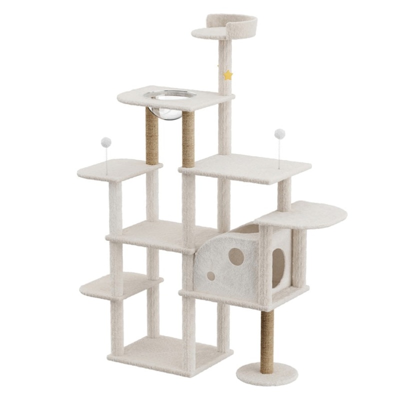 Pawz Cat Tree Tower Large Scratcher Condo House 172cm PT1272-BG