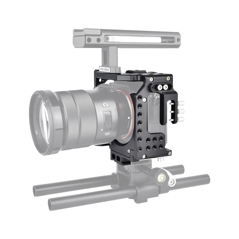 Video Camera Cage Stabilizer For Sony A7K / A72 / A73 / A7S2 / A7R3 / A7R2 / A7X Black PRL-B8280ACD