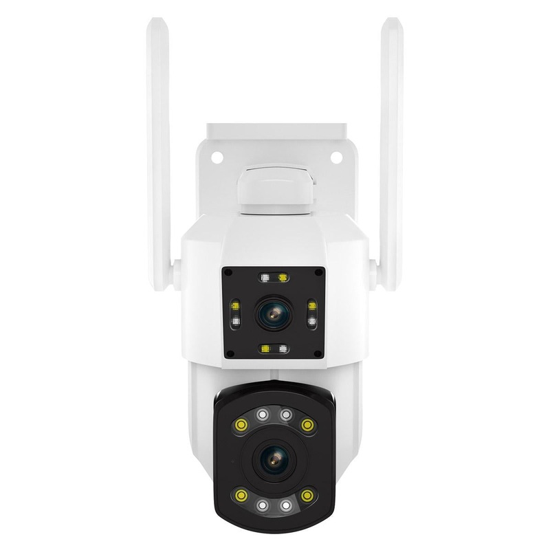 2Mp Dual Lens Dual Screen Wifi Camera With Two-Way Voice & Motion Detection Cloud Storage Support PRL-D101126400ADE