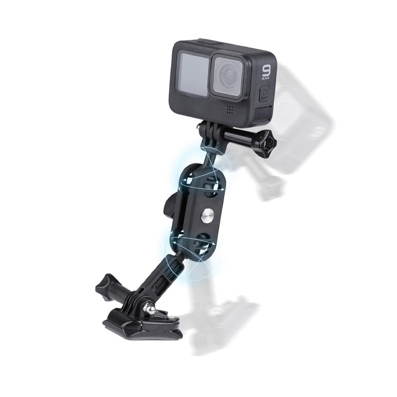 360 Degree Pivot Motorcycle Helmet Mount For Magic Arm Adapter PRL-B9491ACD