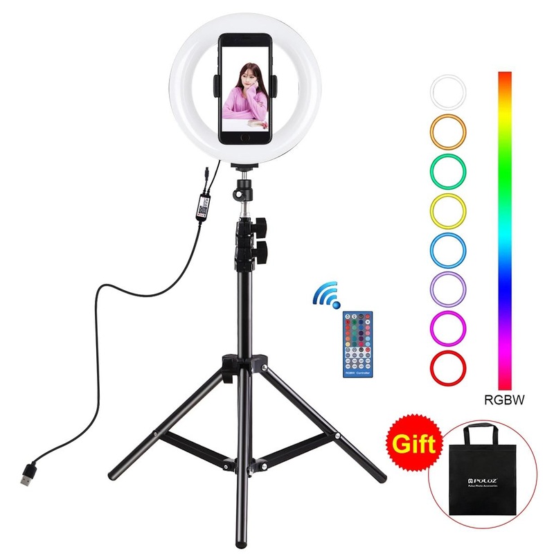 7.9 Usb Rgb Light With Dual Colour Temperature & Tripod Mount For Vlogging And Selfie Photography PRL-B8803TKP