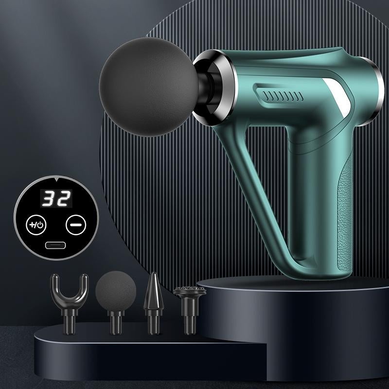 Electric Triangular Fascia Massage Gun – Green Lcd PRL-D1023691060DBT