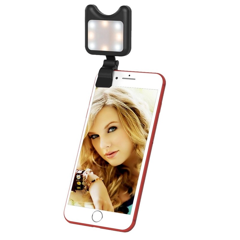 Universal Phone Camera Lens With Selfie Led Light For Smartphones PRL-B8654F8PI