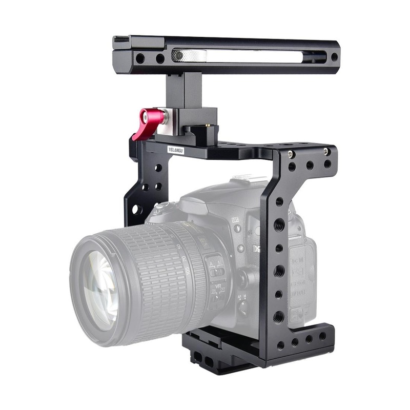 Video Camera Cage Stabilizer – Black Handle PRL-B9280ACD