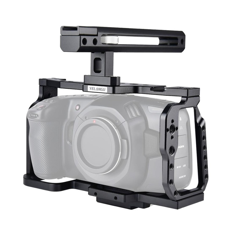 Video Camera Cage Stabilizer For Dji Bmpcc 4K – Black Handle PRL-B9190ACD