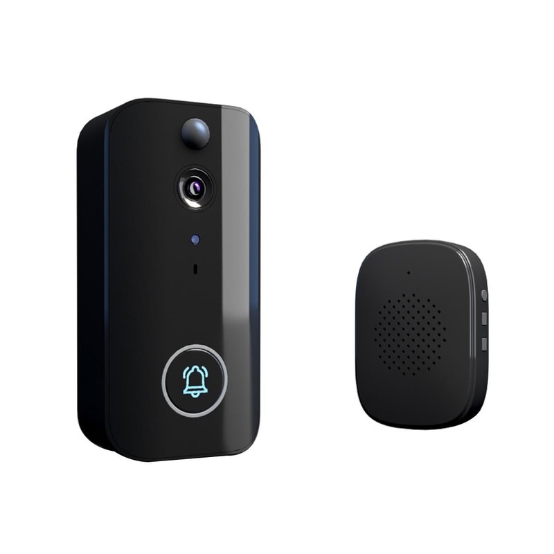 Wireless Doorbell Camera With Night Vision And Motion Detection – Black PRL-B8754DW