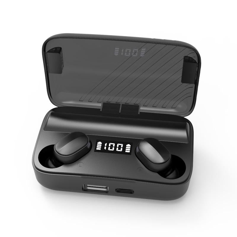 Wireless Earbuds With Noise Cancellation & Magnetic Charging – Led Display PRL-B9132SXPI