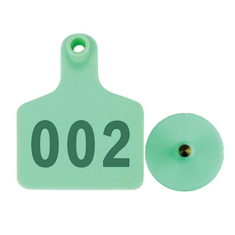 1-100 Cattle Number Ear Tag 6x7cm Set – Medium Green Sheep Livestock Label V238-SUPDZ-28747301650512