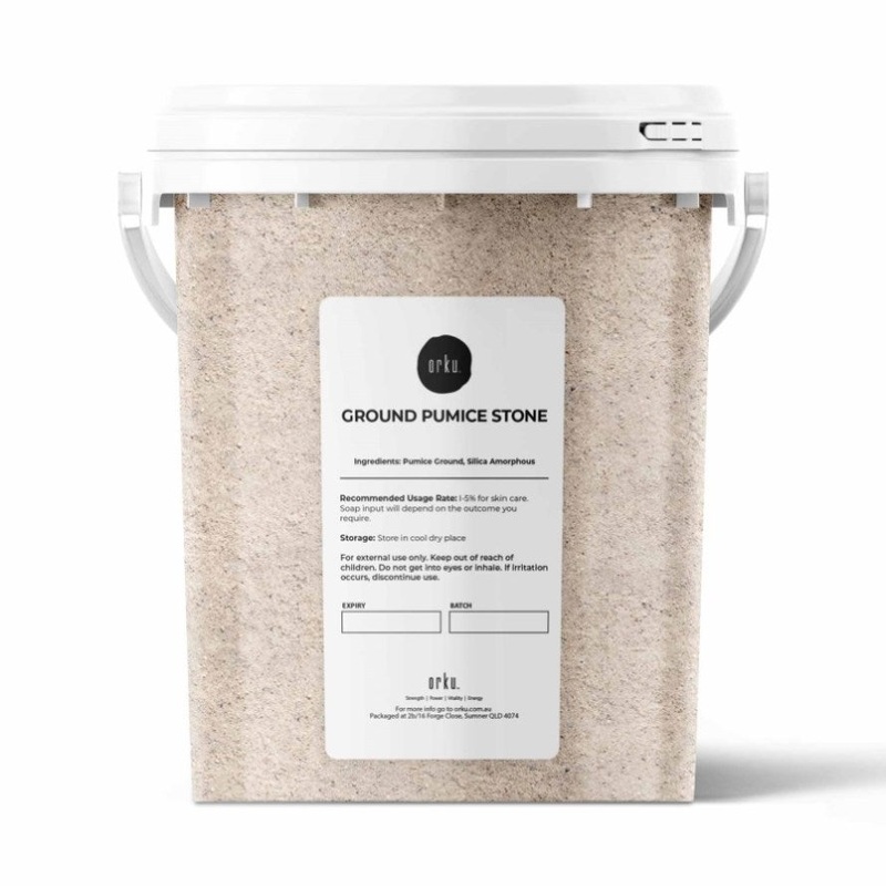 1.3Kg Ground Pumice Stone Granular Powder Tub Exfoliant Body Scrub Soap Additive V238-SUPDZ-39641675563088
