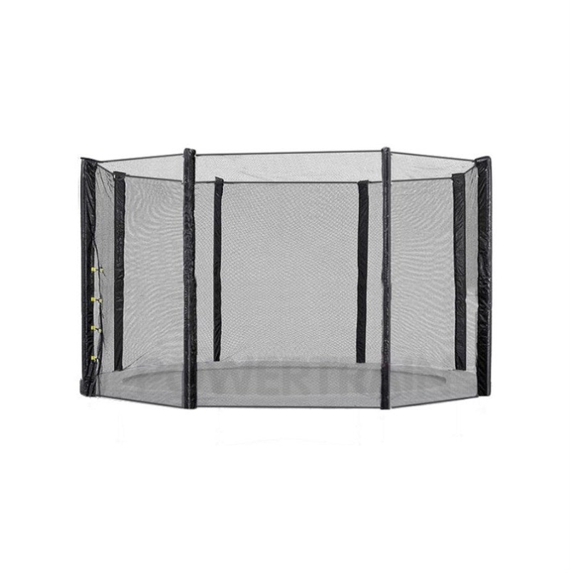 10ft Replacement Round Outdoor Trampoline Safety Net Enclosure 8 pole TRP-NET-OUT-1008