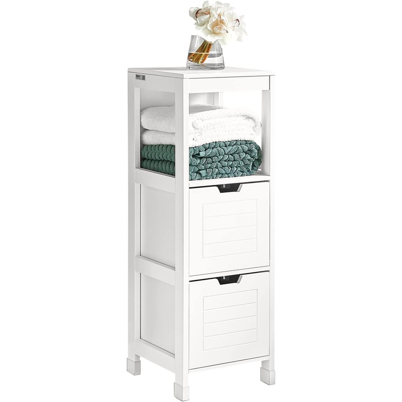 Freestanding Cabinet 2 Drawers Shelf Cupboard V178-64984