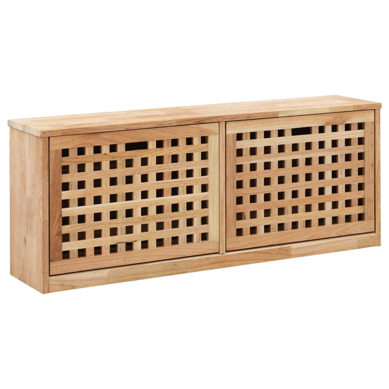 Shoe Storage Bench 94x20x38 Cm Solid Walnut Wood 43_247599