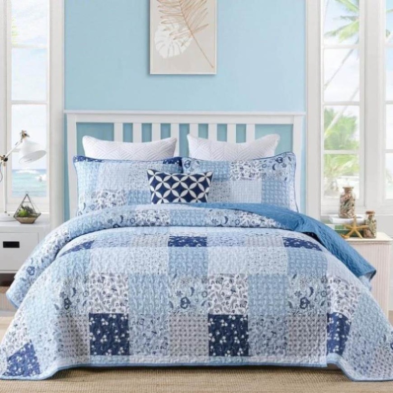Charming Quilted coverlet and pillowcovers set: Timeless Appeal – Queen size V745-MAC090522Q13U