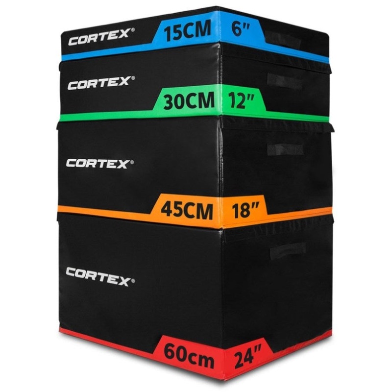 CORTEX Soft Plyo Box Modular Stackable 15cm, 30cm, 45cm, 60cm V420-PLYOBOXSOFT-SET