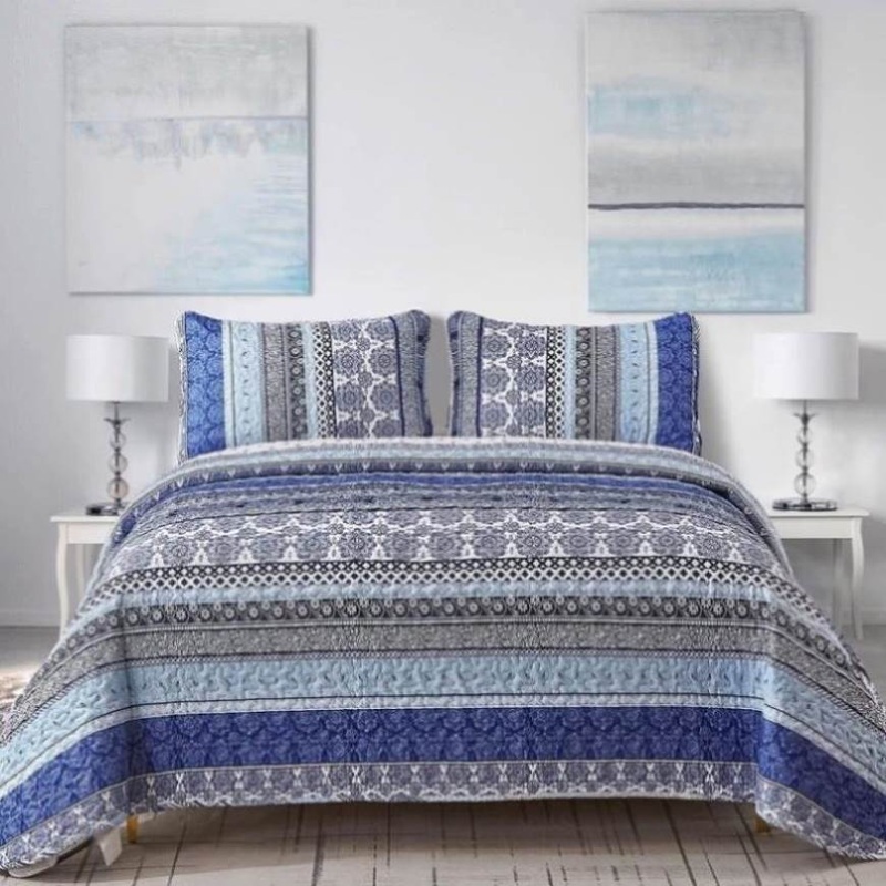 Sophisticated Quilted Coverlet and Pillowcases Set: A Timeless Addition – Queen size V745-MAC080218Q13U