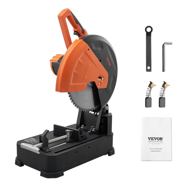 VEVOR Chop Saw, 14/355mm Blade Diameter Cut Off Saw, 2800W 1200RPM Steel Cutting Machine, V952-LQXXCQGJYC1411KY4V3