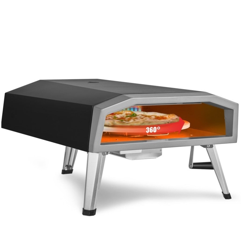 VEVOR Outdoor Pizza Oven, 406.4 mm, Gas Fired Pizza Maker, Portable Outside Stainless Steel Pizza V952-BXSPSLYCABRQH23XCV0