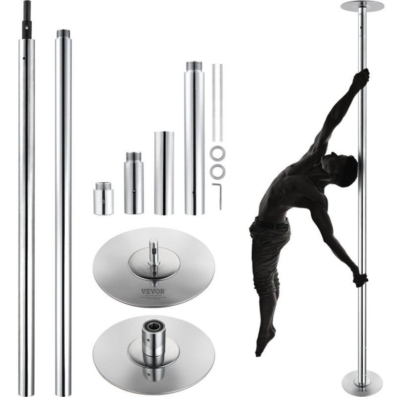 VEVOR Professional Dancing Pole, Spinning Static Dancing Pole Kit, Portable Removable Pole, 45mm V952-DBDJYXYS8210L8YBQV0