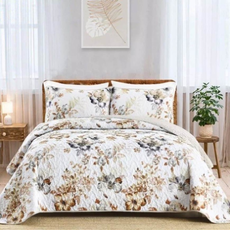 Zen Quilted bedspread and pillowcovers set: Find Your Inner Peace – Queen size V745-MAC090490Q13U