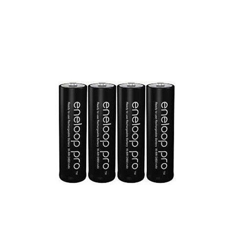 Panasonic Eneloop Pro BK 3HCCE 4BT AA Rechargeable Battery Pack of 4 (Black)