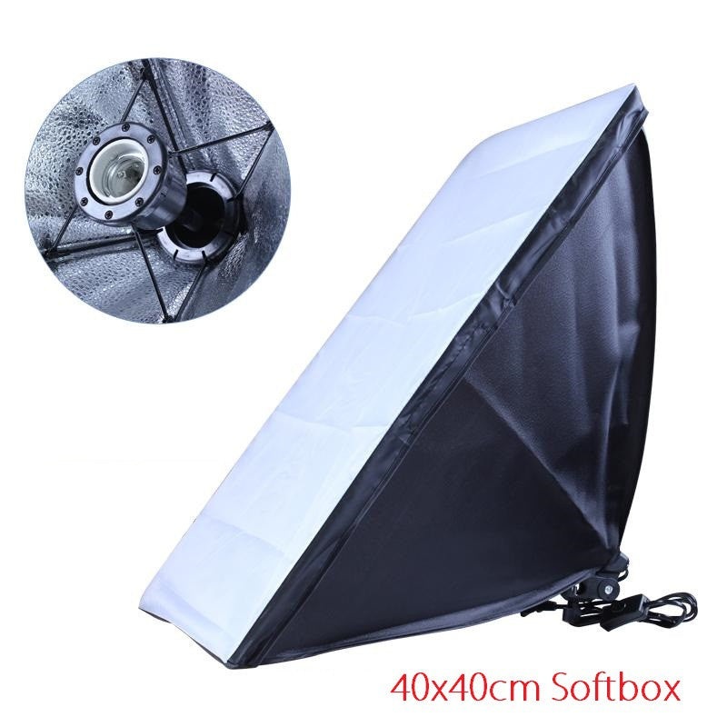 PXEL SB-1B-40X40 Single E27 Base Socket Light Lamp Bulb Holder Adapter for Photo Video Studio Softbox 40cm x 40cm