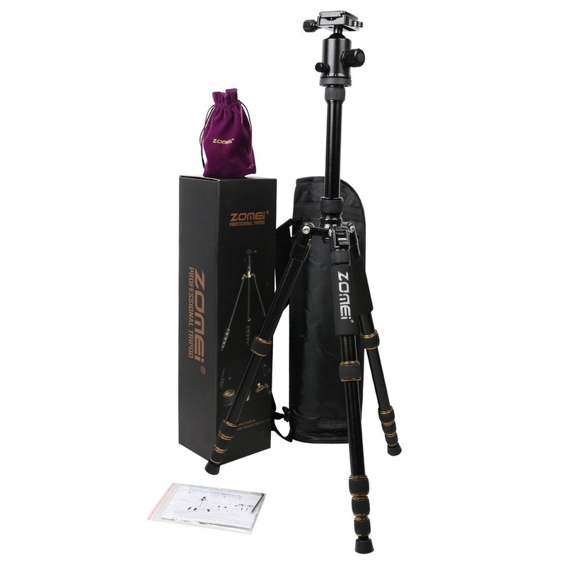 Zomei Z669 Aluminum DSLR Tripod Monopod for Compact Travel Ball Head | Z669