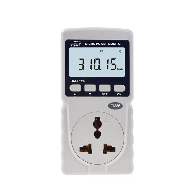 Benetech GM86 Mini Power Meter WattMeter Watt Meter Wattage Monitor