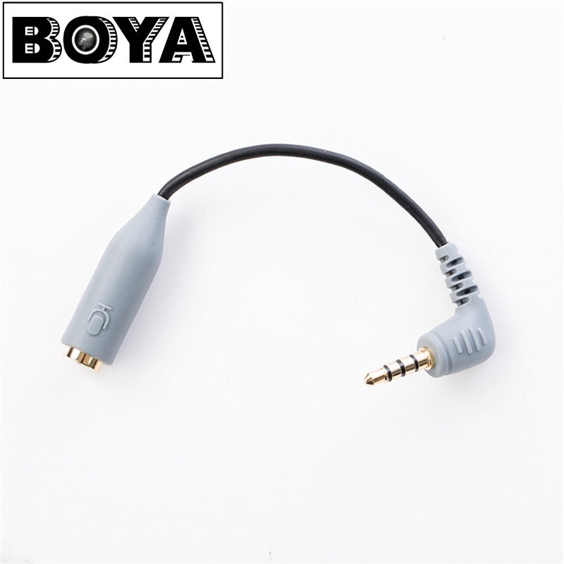 [CLEARANCE] Boya BY-CIP2 TRS to TRRS Adapter 3 Poles Female to 4 Poles Male Smart Audio Phone Smartphone Adapter