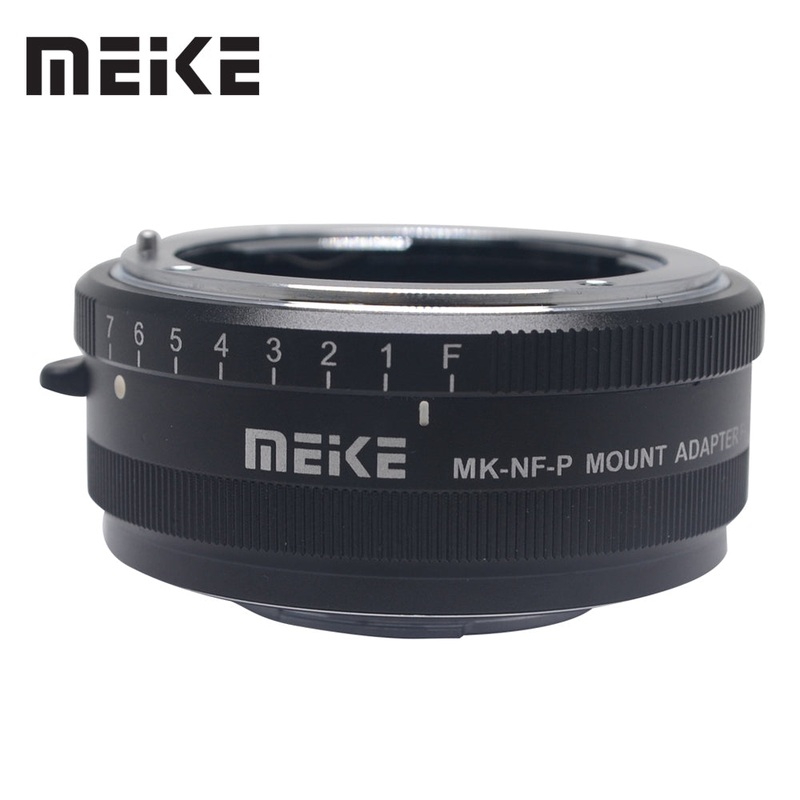 [CLEARANCE] Meike MK-NF-P Adapter for Nikon F-mount Lens to M43-Mount Mirroless Camera Panasonic Olympus like E-PL5 E-PL6 E-PL7 GM5 GX1 GX7 G3 e
