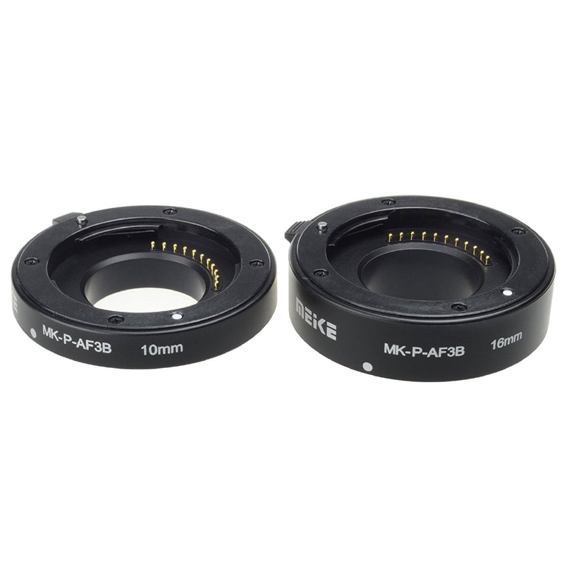 Meike MK-P-AF3B Auto Focus Macro Extension Tube Set Ring For Panasonic Olympus Lumix Micro Camera DSLR