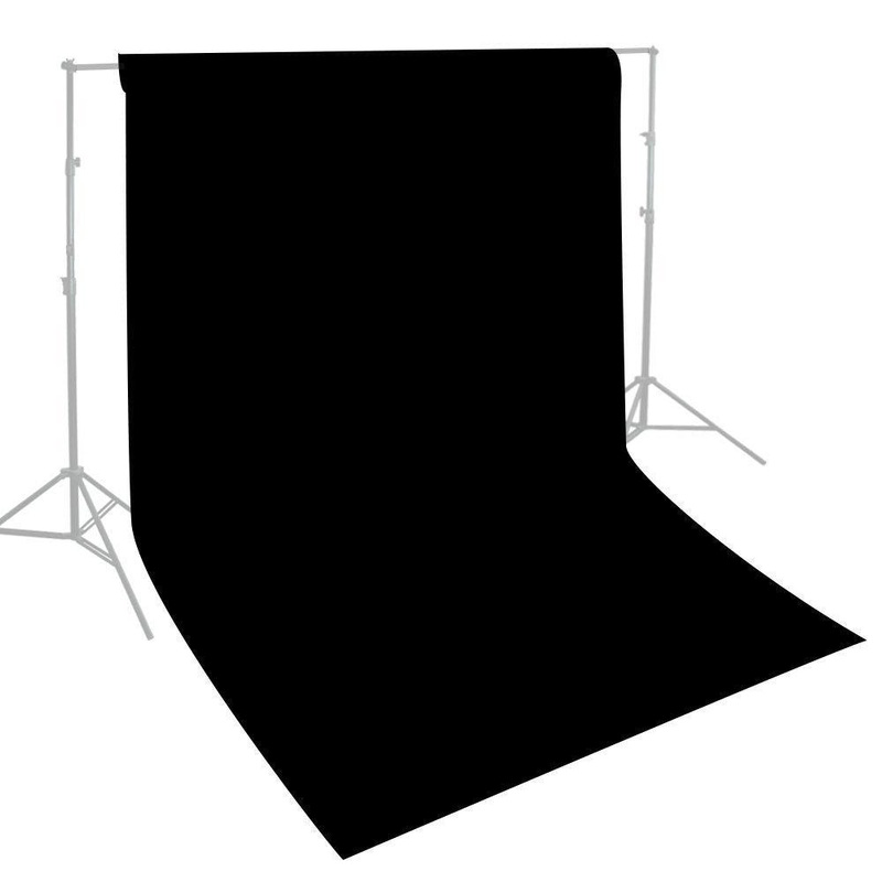 Pxel AA-ML2030B 200cm x 300cm Seamless Muslin Background Cloth Backdrop Black