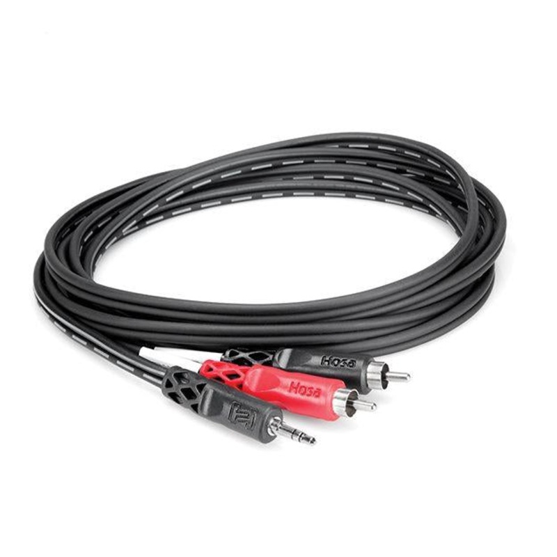 Hosa Technology CMR-210 Stereo Mini 3.5mm Male to 2 RCA Male Y-Cable (10′)