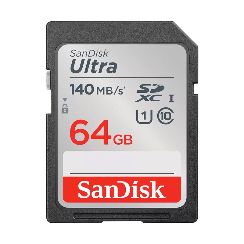 SanDisk Ultra 64GB SD Card SDXC UHS-I Class 10 with 140mb/s Read Speed | Model – SDSDUNB-064G-GN6IN