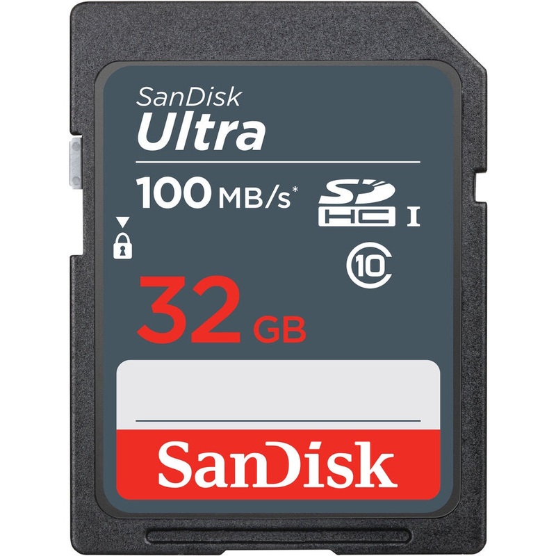 Sandisk Ultra SD Card 32GB UHS-I SDHC Class 10, 100MB/s Read Speed | Model – SDSDUNR-032G-GN3IN