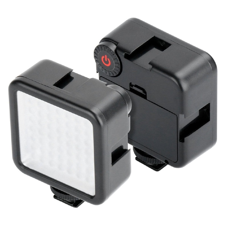 Ulanzi W49LED Video Light 49 LED with 3 Hot Shoe Dimmable Portable Video Light for DSLR or Smartphone