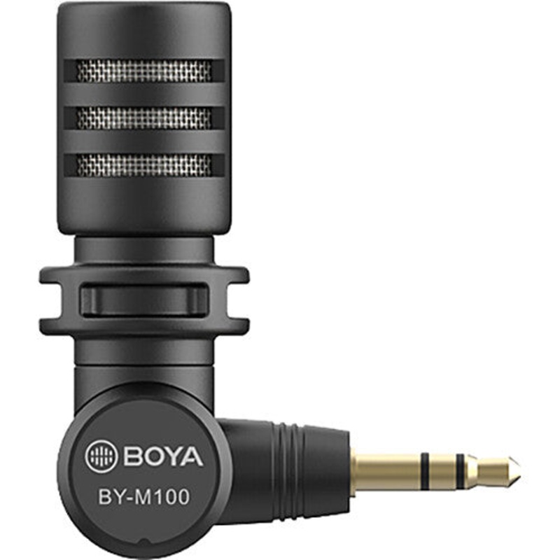 Boya BY-M100 Ultracompact Condenser Microphone with 3.5mm TRS Plug