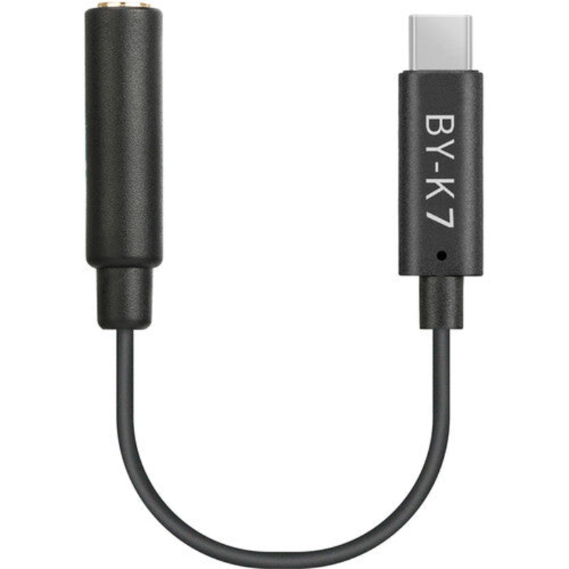 [CLEARANCE] Boya BY-K7 3.5mm (Female) to USB Type-C (Male) Audio Adapter for DJI OSMO Action