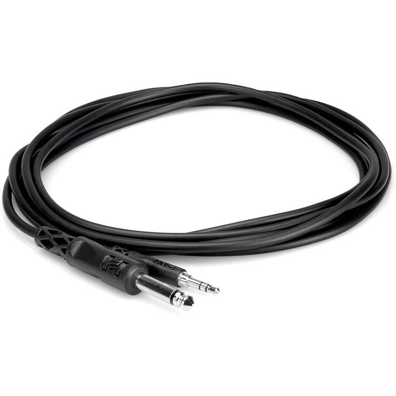 [CLEARANCE] Hosa Technolog CMP-105 1/4 TS to 3.5mm TRS Mono Interconnect Cable, 5 feet