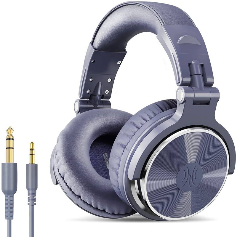 [CLEARANCE] OneOdio Pro 10H Over Ear Headphone, Wired DJ Bass Headsets, Foldable Lightweight Headphones with Shareport and Mic for Recording, Podcast