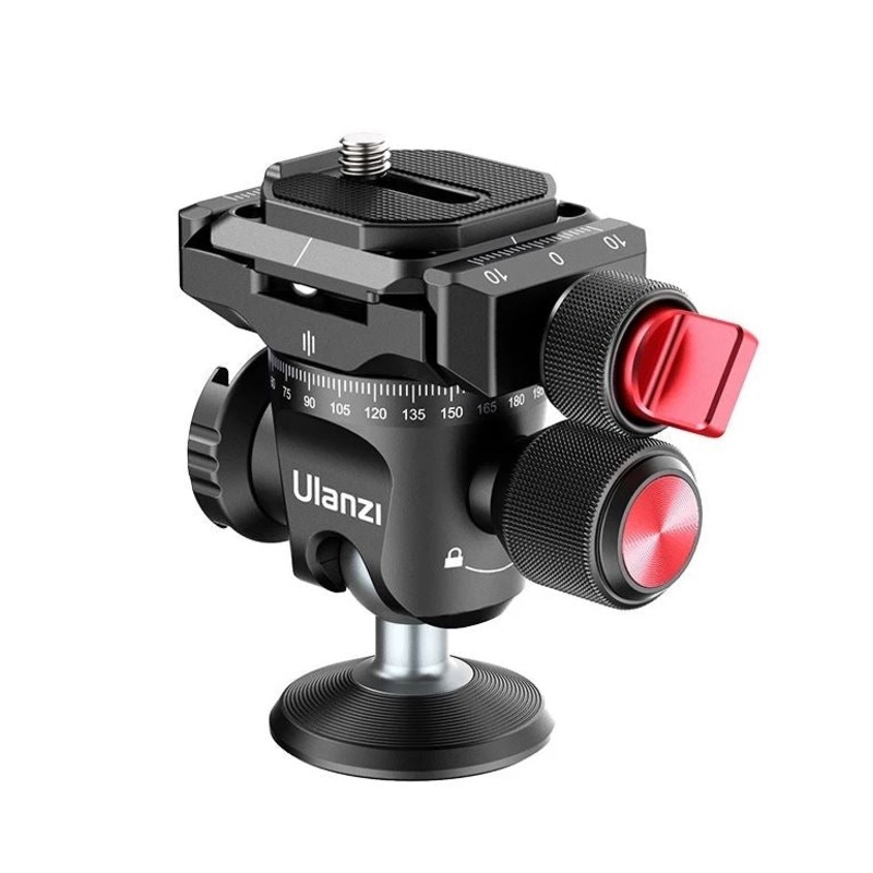 [CLEARANCE] Ulanzi U-120 Tripod Head Ball Head Rotating 360 Panoramic Ball Head with 1/4 Inch Screw for Monopod DSLR Cameras