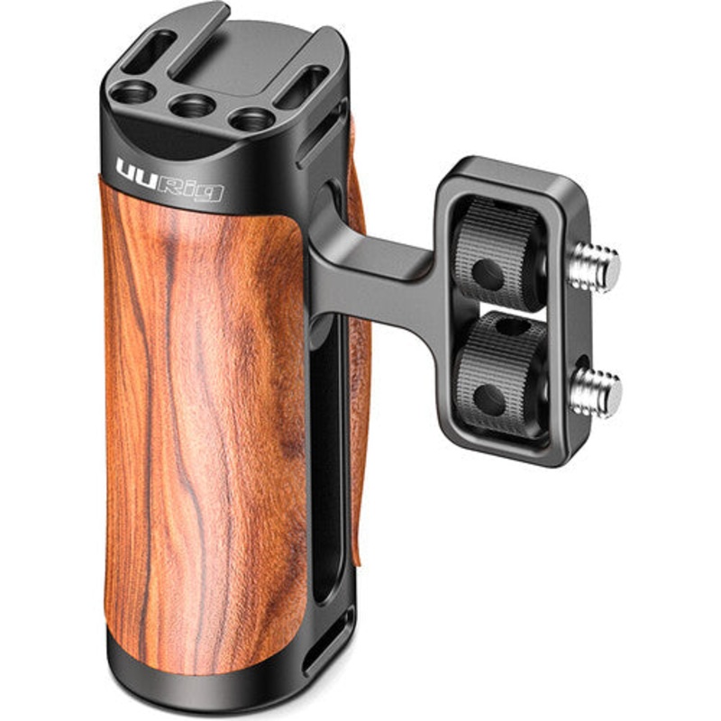[CLEARANCE] UURig by Ulanzi R075 Universal Mini Wood Side Handle for Sony A6400 A6300 A6600 A6500 A73 with 1/4Screw Cold Shoe
