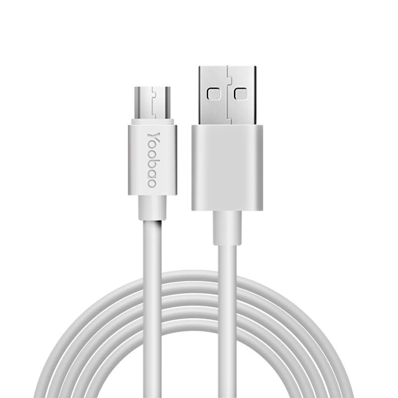 [CLEARANCE] Yoobao YB-402 2meter Fast Charging Micro USB Cable for Android (White)