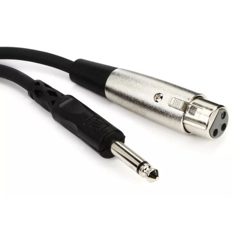 Hosa PXF-105 Unbalanced Interconnect Cable – XLR Female to 1/4-inch TS Male – 5 feet